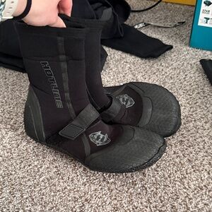 Wetsuit surf swim diving booties slip on